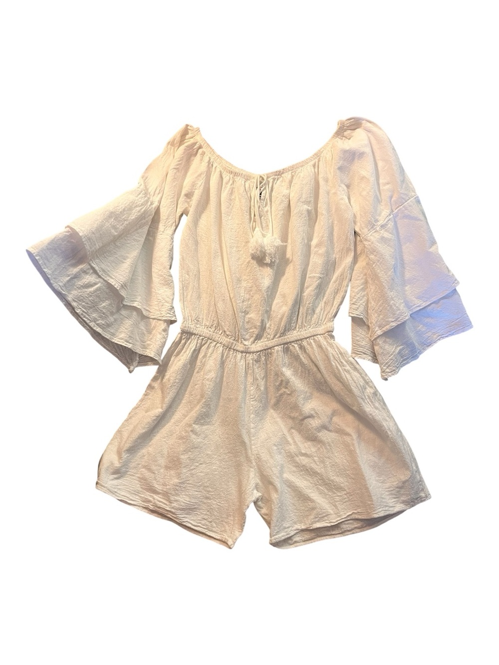 SeaSpice Peruvian White Cotton Resort Wear Romper
